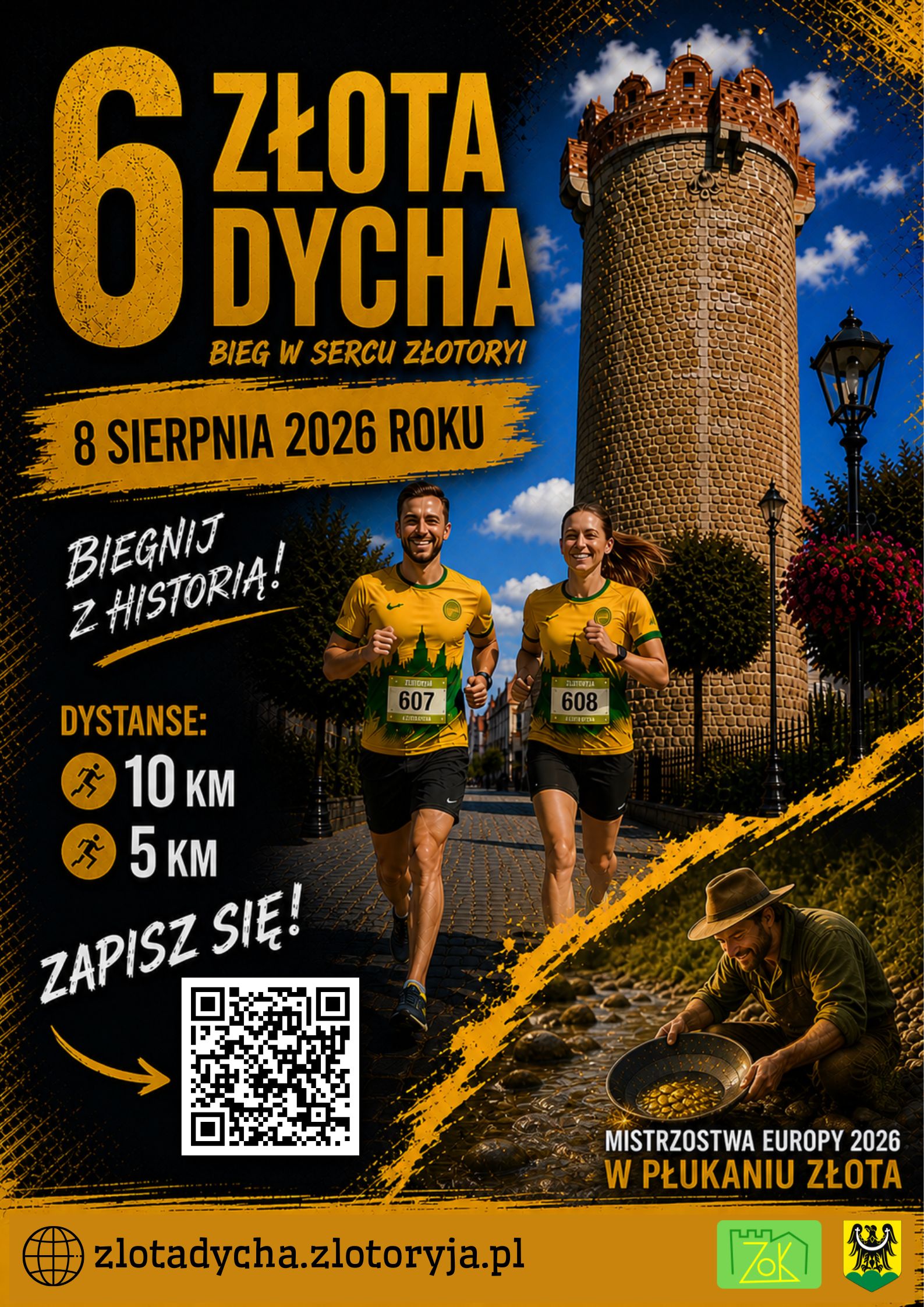 Plakat biegu 6 Złota Dycha
